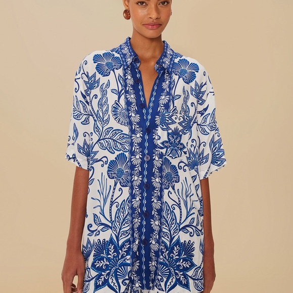 Farm Rio Unisex Floral Print Tropical Shorts Sz Small Drawstring Waist Colorful - Picture 4 of 7